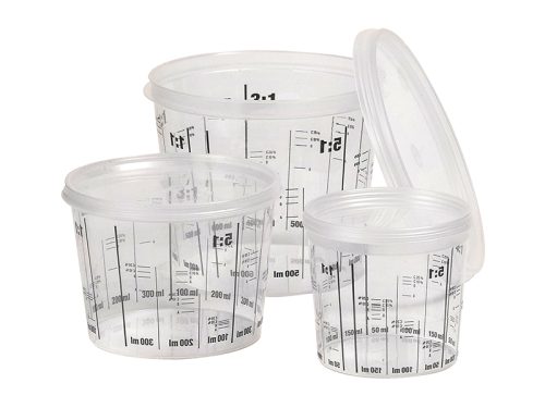 Multi-Mix Disposable Mixing Cups and Lids