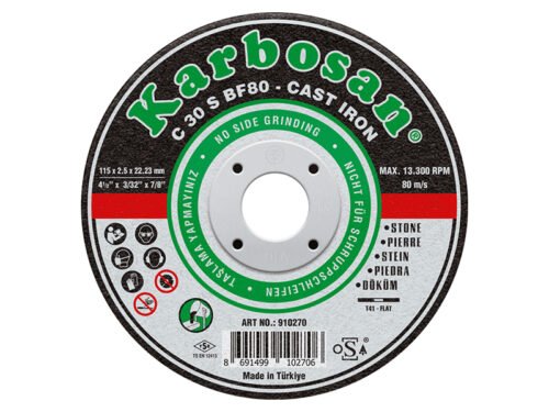 karbosan cast iron masonry cutting disc flat type 41