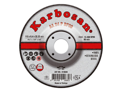 karbosan inox grinding disc type 27 stainless steel grinding wheel