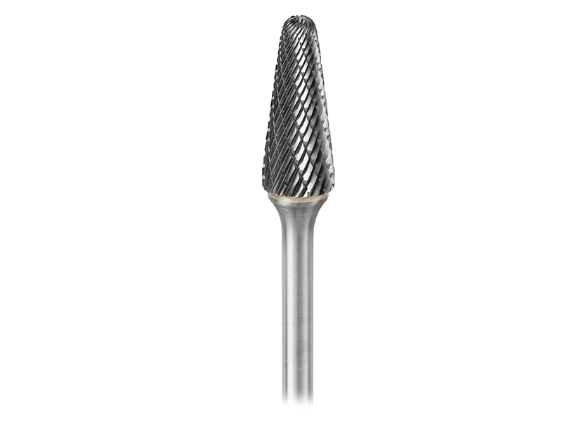 Ball Nosed Cone Bur, Double-cut - 6mm shank