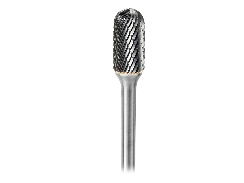 Ball Nosed Cylinder Bur, Double-cut - 6mm shank