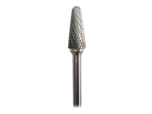Eco-Ball Nosed Cone Bur, Double-cut, 6mm shank