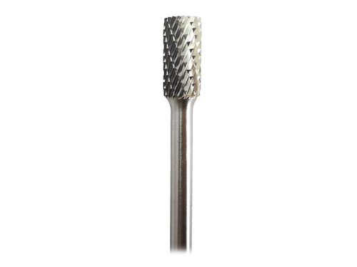 Eco-Cylinder with End Cut Bur, Double-cut, 6mm shank