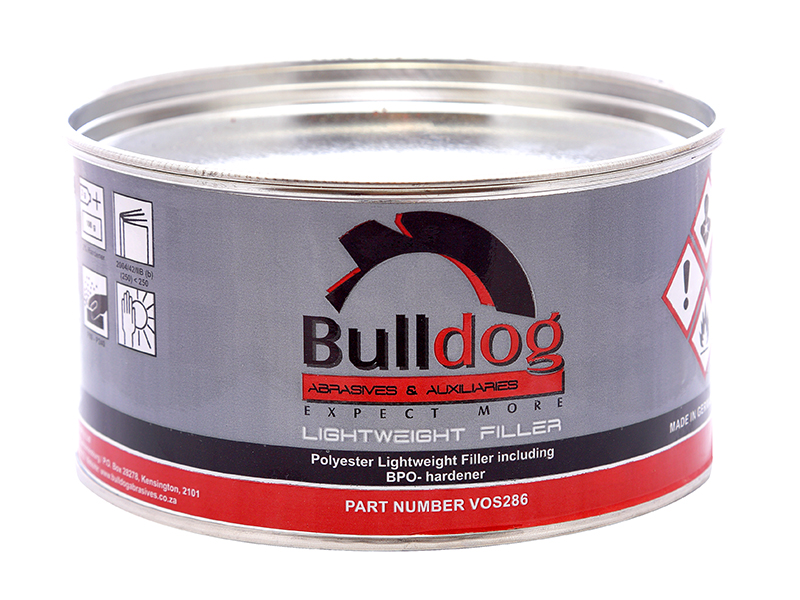 Light Weight Body Filler (incl. hardener) - Bulldog Abrasives