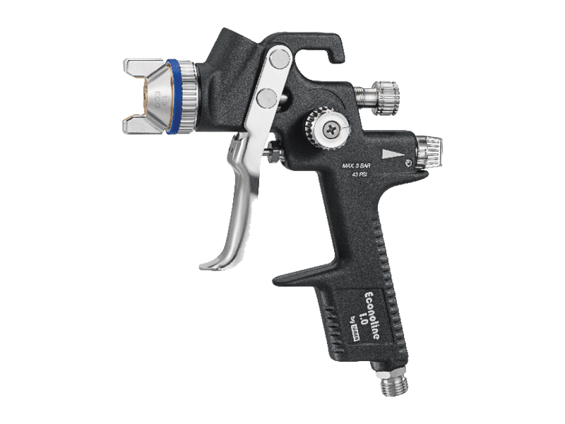 SATA® Econoline 1.0 Spray Gun, 0.6ltr QCC reusable plastic cup, without swivel joint