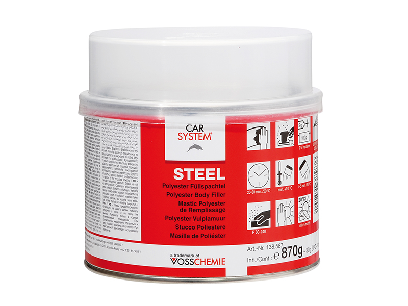 Steel Hard Polyester Filler (incl. hardener) Bulldog Abrasives