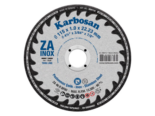 115mm inox thin cutting disc for stainless steel and metal