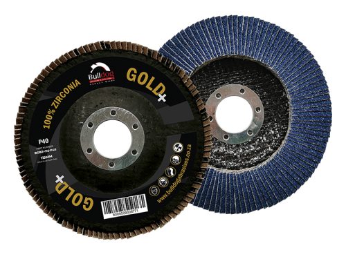 Gold+ (Plus) Zirconia Flap Disc, Angled