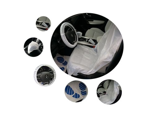 Car Interior Protection Kit, Disposable, 5-in-1