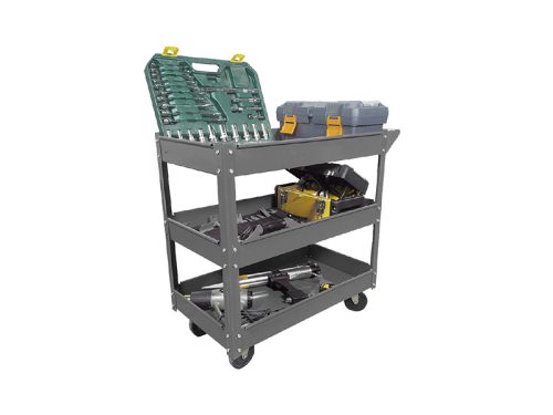 Tool Cart, Steel, 3-shelves