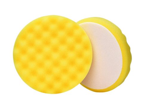 Waffle-face 6" Foam Pad, Grip, Yellow, 150mm