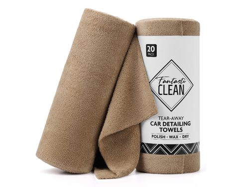 Coral Fleece Detailing Towels, Tear-away, 20 pcs/roll