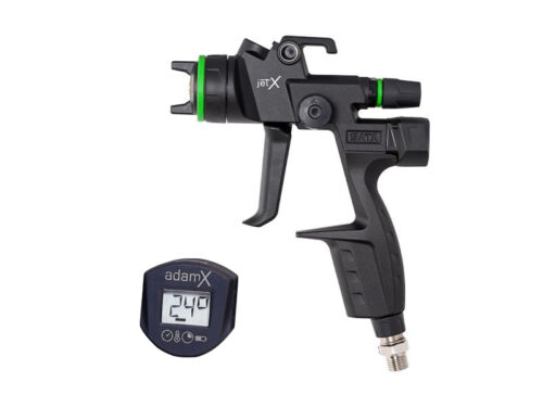 SATA jet X HVLP Digital spray gun with adam X pressure display