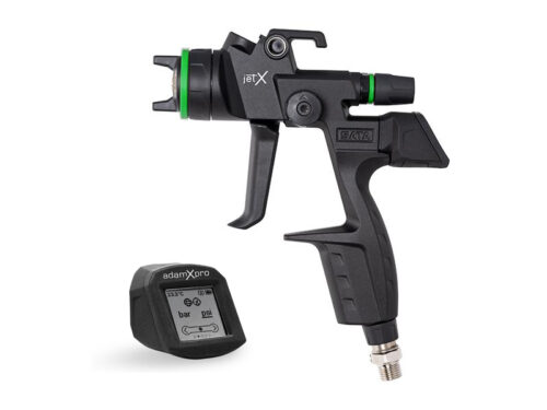 SATA jet X HVLP Digital Pro spray gun with adam X Pro display