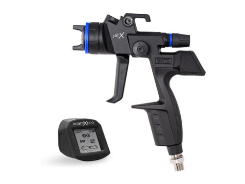 SATA jet X RP Digital Pro spray gun with adam X Pro display